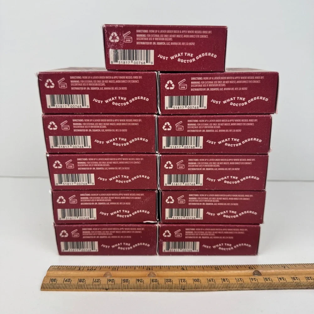 11 New in Box Dr Squatch Frosty Peppermint Mens 5oz Soap Bars Limited Edition